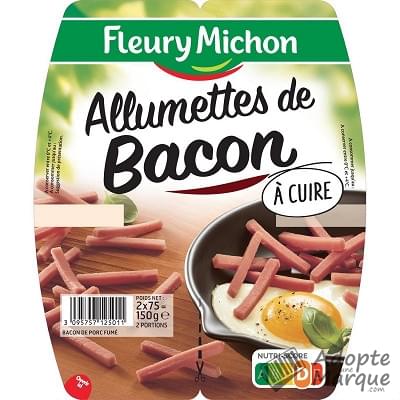 Fleury Michon Allumettes de Bacon Les 2 barquettes de 75G