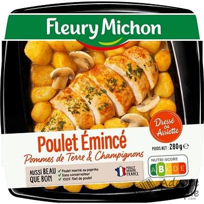 Fleury Michon Aussi Beau que Bon - Poulet Emincé, Pommes de terre & Champignons La barquette de 300G