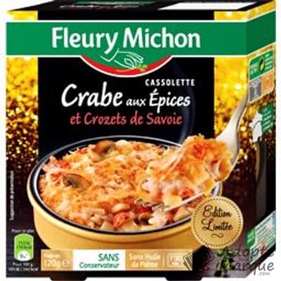 Fleury Michon Cassolette Crabe aux Epices & Crozets de Savoie La barquette de 120G