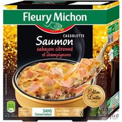 Fleury Michon Cassolette de Saumon, Sabayon citronné & Champignons La barquette de 120G