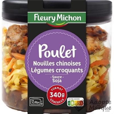 Fleury Michon Cook'in Jar - Poulet, Nouilles Chinoises & Légumes croquants Le pot de 340G