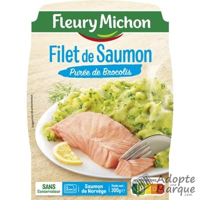 Fleury Michon Filet de Saumon & Purée de Brocolis La barquette de 300G