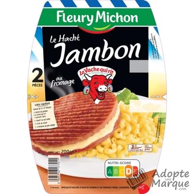 Fleury Michon Haché Jambon au Fromage La Vache qui rit® Les 2 tranches - 200G