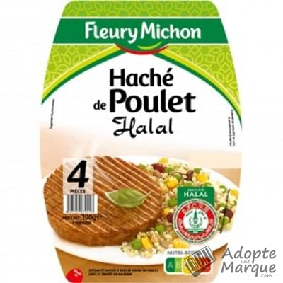 Fleury Michon Haché de Poulet Halal La barquette de 300G