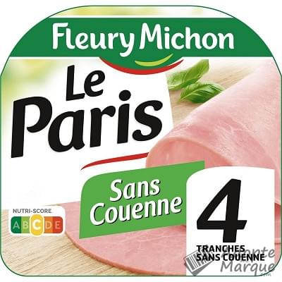 Fleury Michon Jambon Le Paris sans Couenne La barquette de 4 tranches - 140G