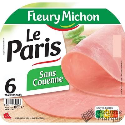 Fleury Michon Jambon Le Paris sans Couenne La barquette de 6 tranches - 180G