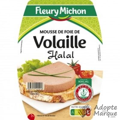 Fleury Michon Mousse de foie de Volaille Halal La barquette de 180G