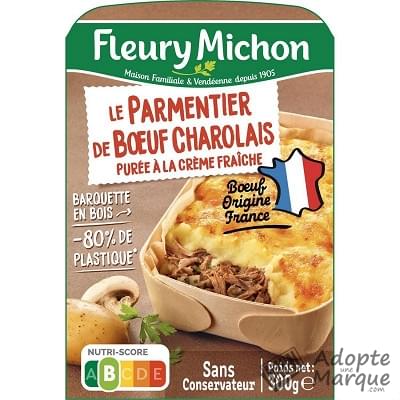 Fleury Michon Parmentier de Boeuf Charolais & Purée à la Crème fraîche La barquette de 300G