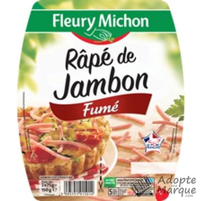Fleury Michon Râpé de Jambon Fumé Les 2 barquettes de 75G