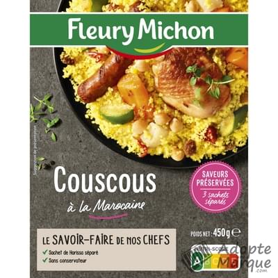 Fleury Michon Recettes de l'Atelier - Couscous à la Marocaine & Légumes La barquette de 450G