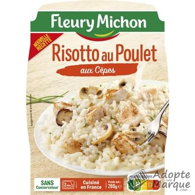 Fleury Michon Risotto au Poulet & Cèpes à la Crème Fraîche La barquette de 280G