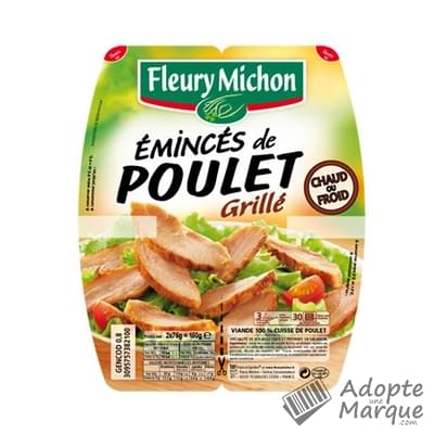 Fleury Michon Rôti de Dinde cuit 100% Filet La barquette de 6 tranches - 180G