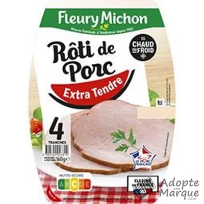 Fleury Michon Rôti de Porc Extra Tendre La barquette de 4 tranches - 160G