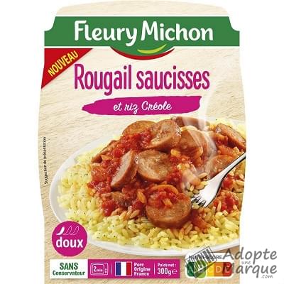 Fleury Michon Rougail Saucisses & Riz Créole La barquette de 280G
