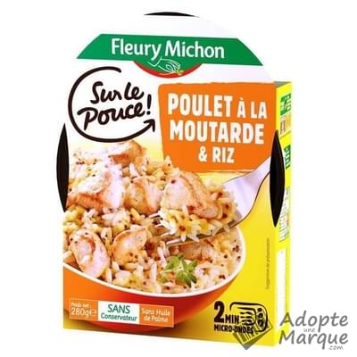 Fleury Michon Sur le Pouce - Poulet à la Moutarde & Riz La barquette de 280G