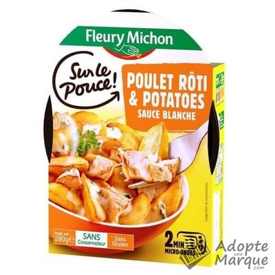 Fleury Michon Sur le Pouce - Poulet rôti & Potatoes Sauce Blanche La barquette de 280G