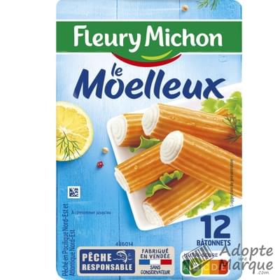 Fleury Michon Surimi le Bâtonnet Moelleux Les 12 bâtonnets - 200G