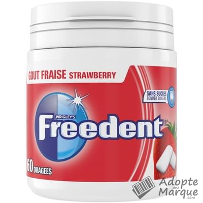 Freedent Dragées - Chewing-gum sans sucre au goût Fraise La boîte de 60 dragées - 84G