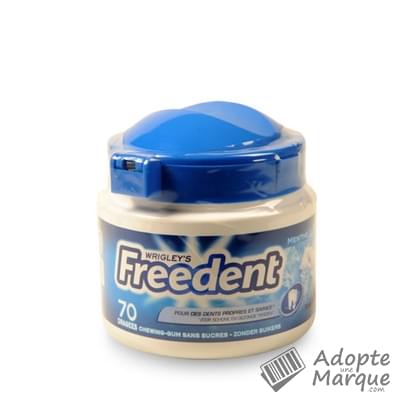 Freedent Dragées - Chewing-gum sans sucre au goût Menthe Givrée La boîte de 70 dragées - 98G