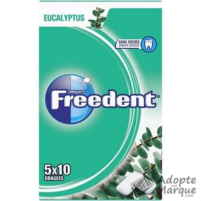 Freedent Freedent chewing-gum sans sucres eucalyptus 5x10 - 70g Les 5 boîtes de 10 dragées - 70G