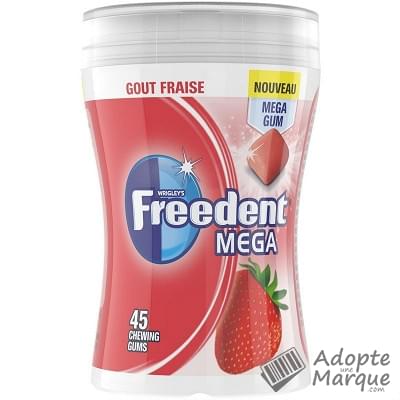 Freedent Freedent Mega - Chewing-gum sans sucre goût Fraise La boîte de 45 dragées - 103G