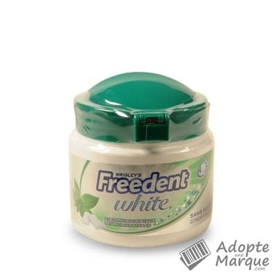 Freedent Freedent White - Dragées - Chewing-gum sans sucre au goût Menthe Verte La boîte de 70 dragées - 98G