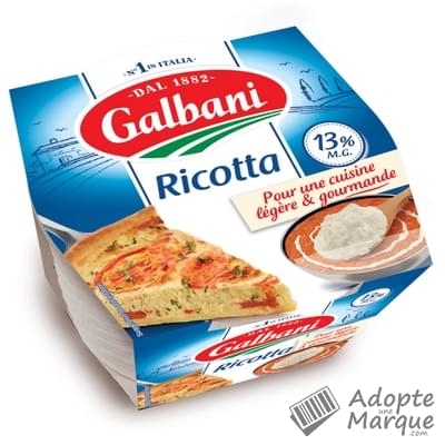 Galbani Ricotta 13,3%MG La boîte de 250G