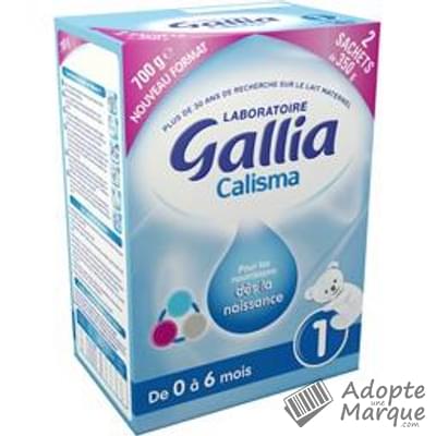 Gallia Calisma - Lait en poudre 1er âge (de 0 à 6 mois) La boîte de 2 sachets - 700G