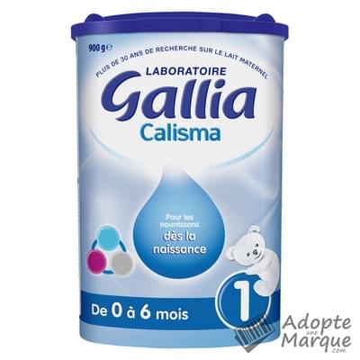 Lait bébé en poudre 1er âge 0-6 mois Calisma GALLIA : la boîte de