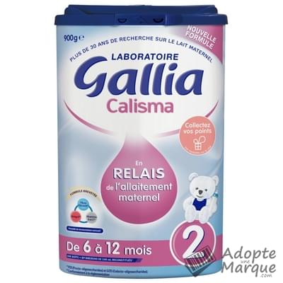 Gallia Calisma Relais - Lait en poudre 2ème âge (de 6 à 12 mois) La boîte de 900G
