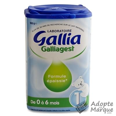 Gallia Galliagest - Lait en poudre 1er âge (de 0 à 6 mois) La boîte de 900G
