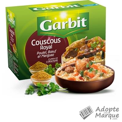 Garbit Couscous Royal au Poulet, Bœuf & Merguez La boîte de 760G