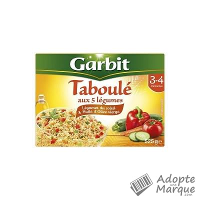 Garbit Taboulé aux 5 légumes La boîte de 525G
