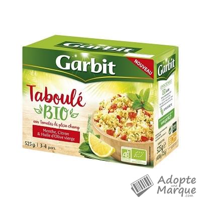 Garbit Taboulé Menthe, Citron & Huile d'olive vierge BIO  La boîte de 525G