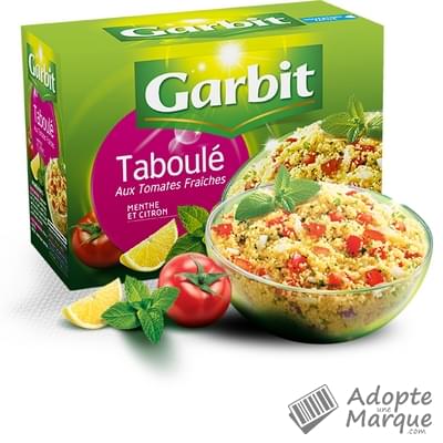 Garbit Taboulé aux dés de Tomates fraîches, Menthe & Citron La boîte de 525G