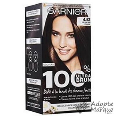 Garnier 100% Ultra Color - Coloration 4.52 Le Châtain Praline La boîte