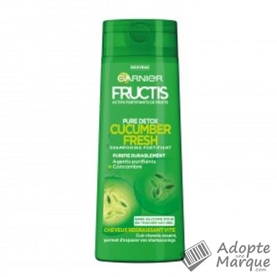 Garnier Fructis Pure Detox - Shampooing Cucumber Fresh fortifiant Le flacon de 250ML