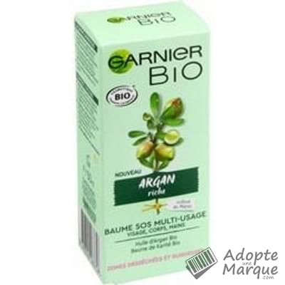 Garnier Garnier Bio - Baume SOS Multi-Usage Argan & Karité Le tube de 50ML
