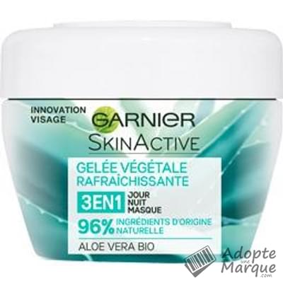 Garnier SkinActive 96% Ingrédients Origine Naturelle - Gelée végétale désaltérante 3en1 Le pot de 150ML