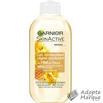 Garnier SkinActive 96% Ingrédients Origine Naturelle - Lait Démaquillant Végétal réconfortant au Miel de Fleurs Le flacon de 200ML