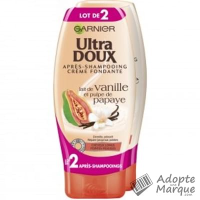 Garnier Ultra DOUX - Après Shampooing au Lait de Vanille & Pulpe de Papaye Le flacon de 200ML
