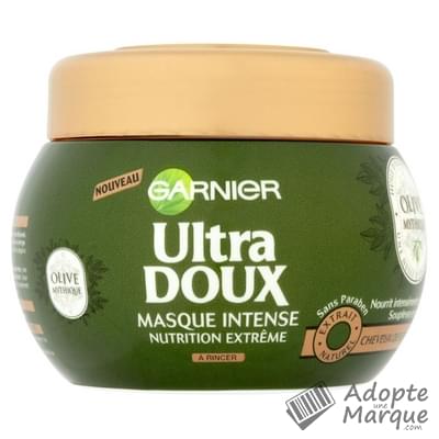 Garnier Ultra DOUX - Masque Intense Nutrition Extrême Olive Mythique Le pot de 300ML