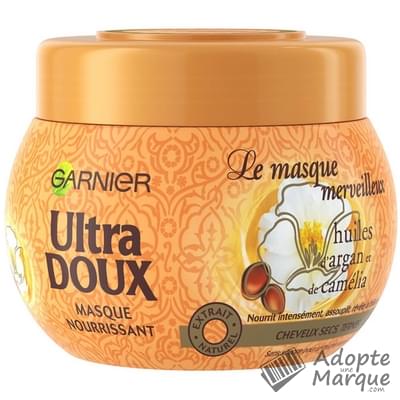 Garnier Ultra DOUX - Le Masque merveilleux aux Huiles d'Argan & Camélia Le pot de 300ML