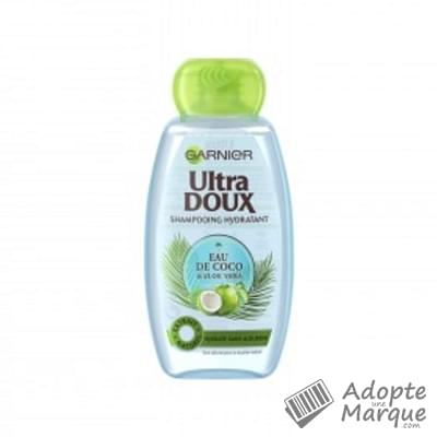 Garnier Ultra DOUX - Shampooing hydratant à l'Eau de Coco & Aloé Vera Le flacon de 250ML