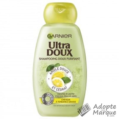 Garnier Ultra DOUX - Shampooing purifiant Argile douce & Cédrat Le flacon de 250ML