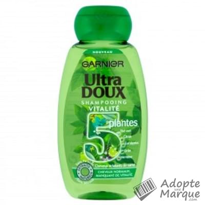 Garnier Ultra DOUX - Shampooing vitalité aux 5 Plantes Le flacon de 250ML