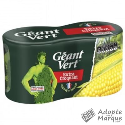Géant Vert Maïs Doux Extra Croquant Les 2 conserves de 285G