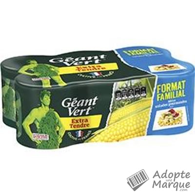 Géant Vert Maïs Doux Extra Tendre Les 6 conserves de 140G