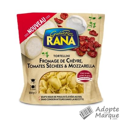 Giovanni Rana Tortellini Fromage de Chèvre, Tomates séchées & Mozzarella Le sachet de 250G