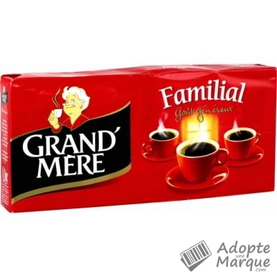 Grand' Mère Café moulu au goût généreux - Familial Les 4 paquet de 250G